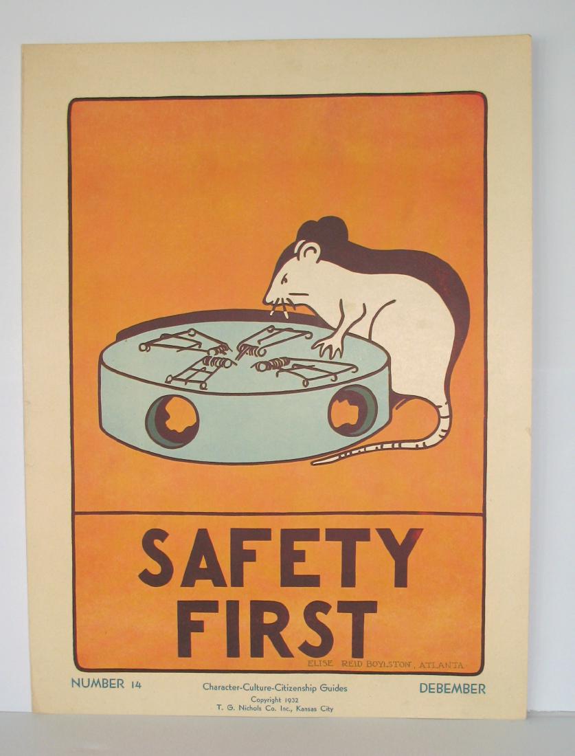 1933 "Safety First" poster (1 of 2)