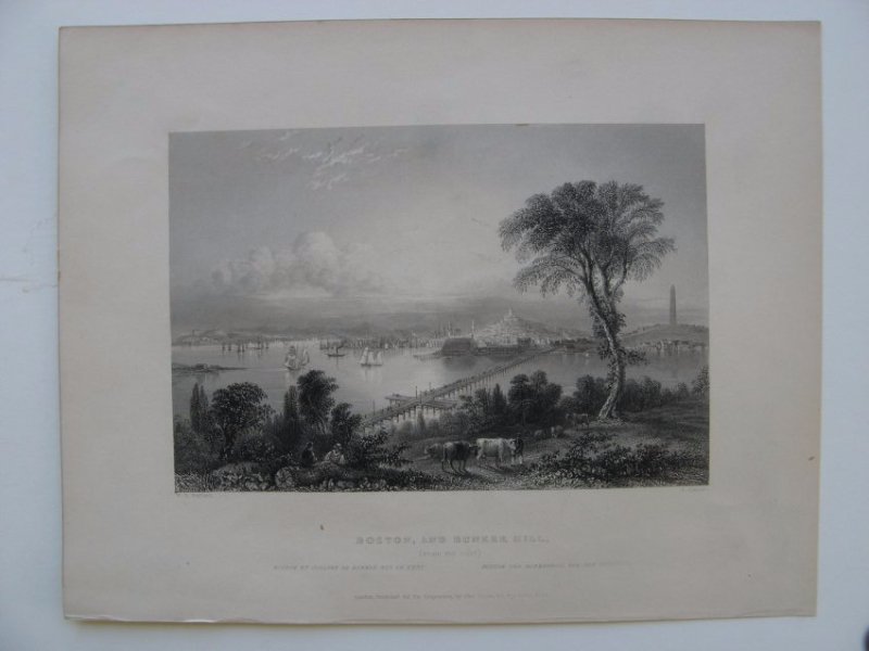 William H Bartlett: Boston from Bunker Hill (1 of 1)
