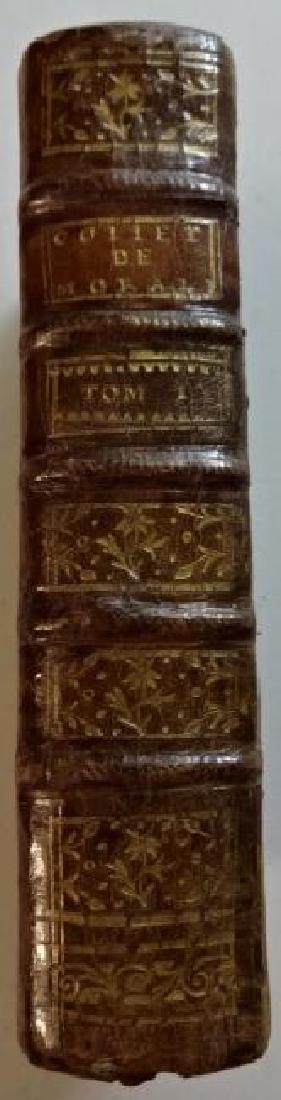 1754 Fine French Leather Volume: “Institutiones Theologicae Quas Ad Usum Seminariorum”, printed at Paris, by J B Garnier, MDCCLIV (1754) Decorative original leather binding, 762 pages. Very Good condition, measures 4 x 6.5”. Pl