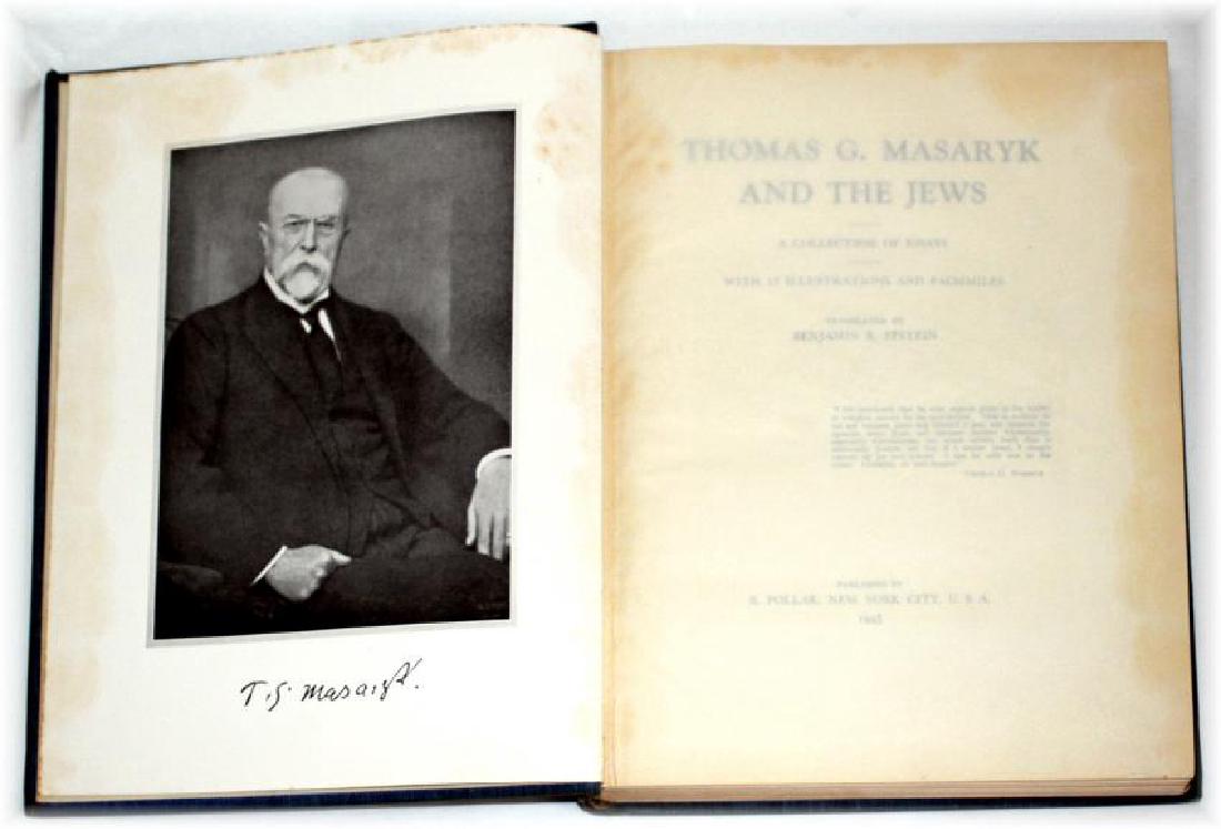 Thomas G. Masaryk and The Jews. Ltd Ed. 1945 (1 of 5)