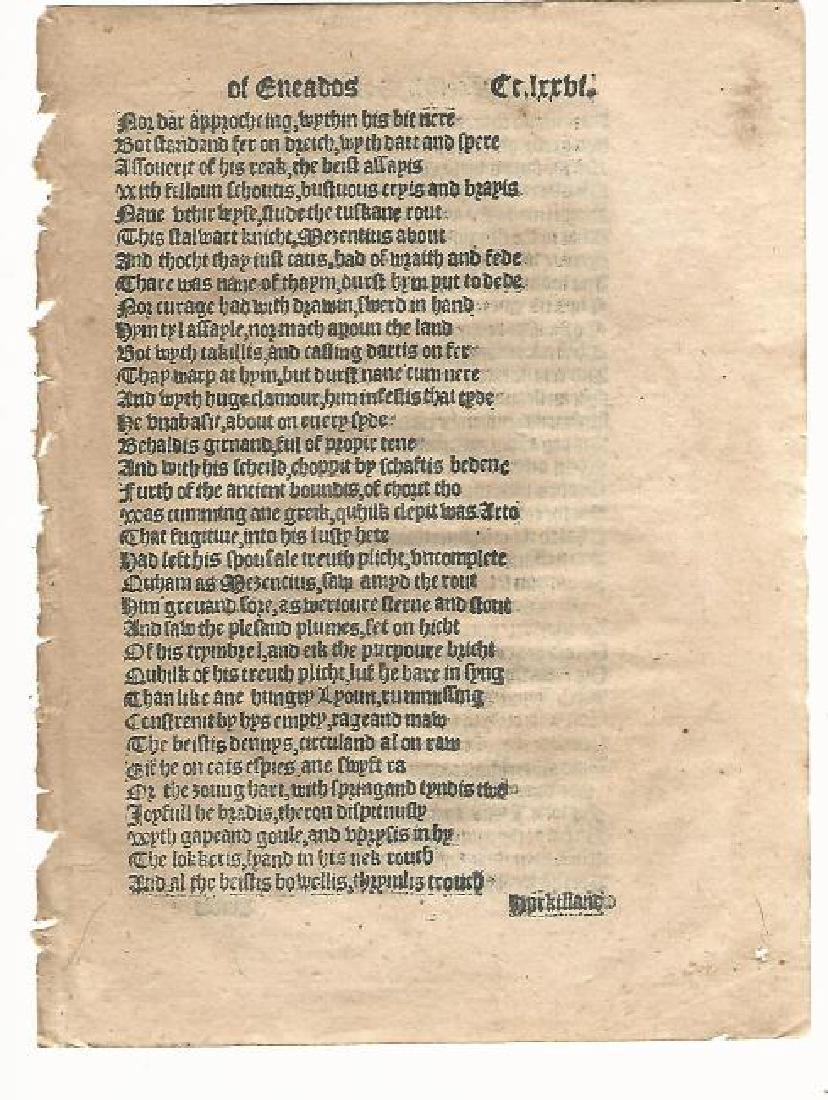 1553 English Leaf Aeneid By Virgil (1 of 2)