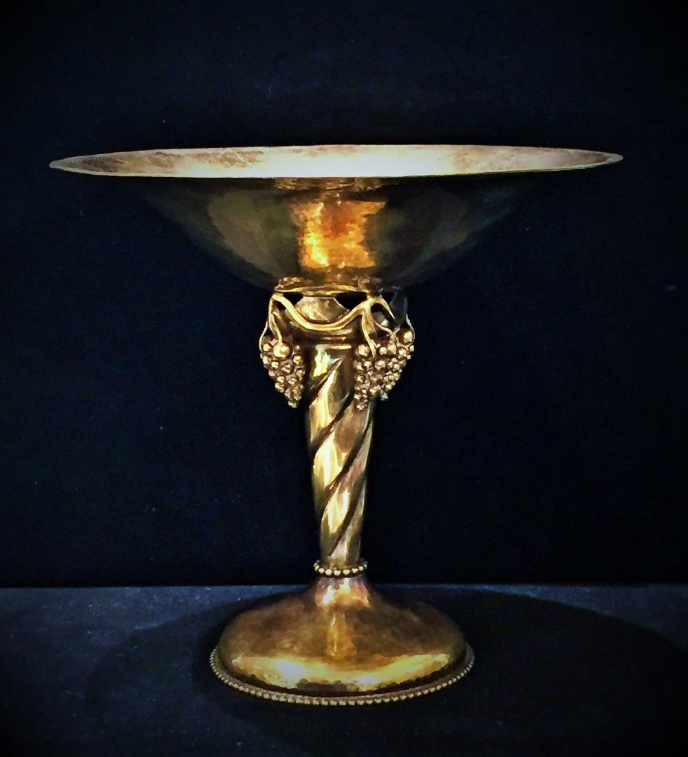 Georg Jensen Gold Plate Sterling Silver Compote, 1930s (1 of 6)