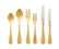 Set of 36 Rosenthal Meets Versace Medusa Gold Flatware