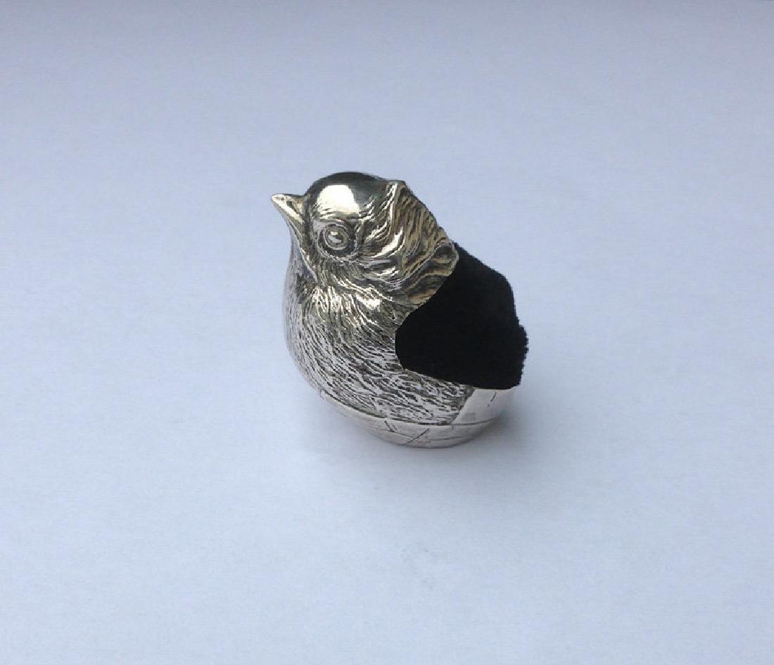 Sampson Mordan Silver Chick Pin Cushion (1 of 5)
