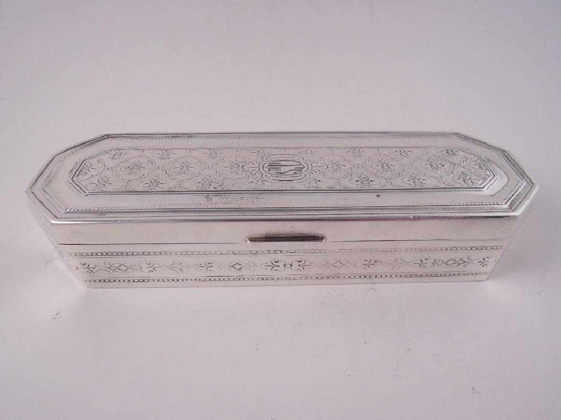 Antique Tiffany Sterling Rectangular Desk Dresser Box (1 of 8)