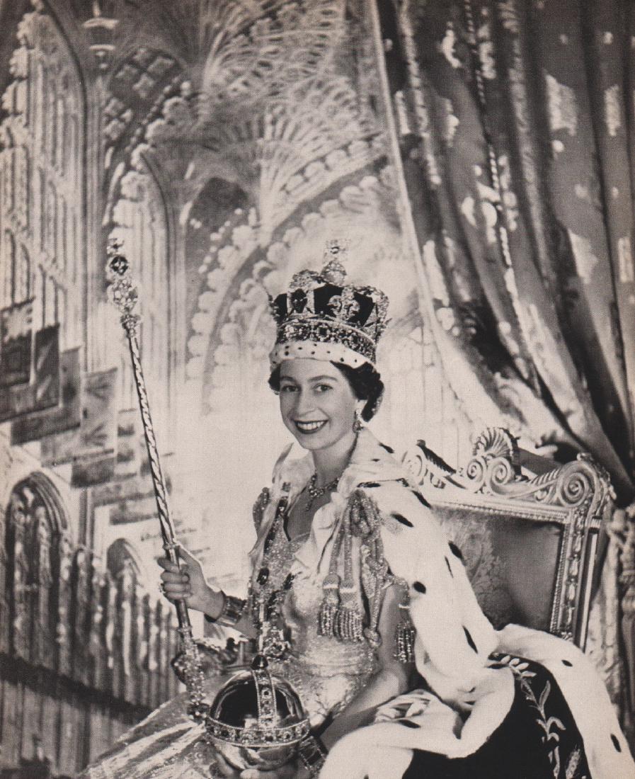 CECIL BEATON - Her Majesty, The Queen, 1953: Artist: CECIL BEATON Print Title: Her Majesty, The Queen, 1953 Medium: Sheet-Fed Gravure Printed in the UK in 1968 Image Size: 8 x 10" Cecil Beaton was an English fashion, portrait and war photographe