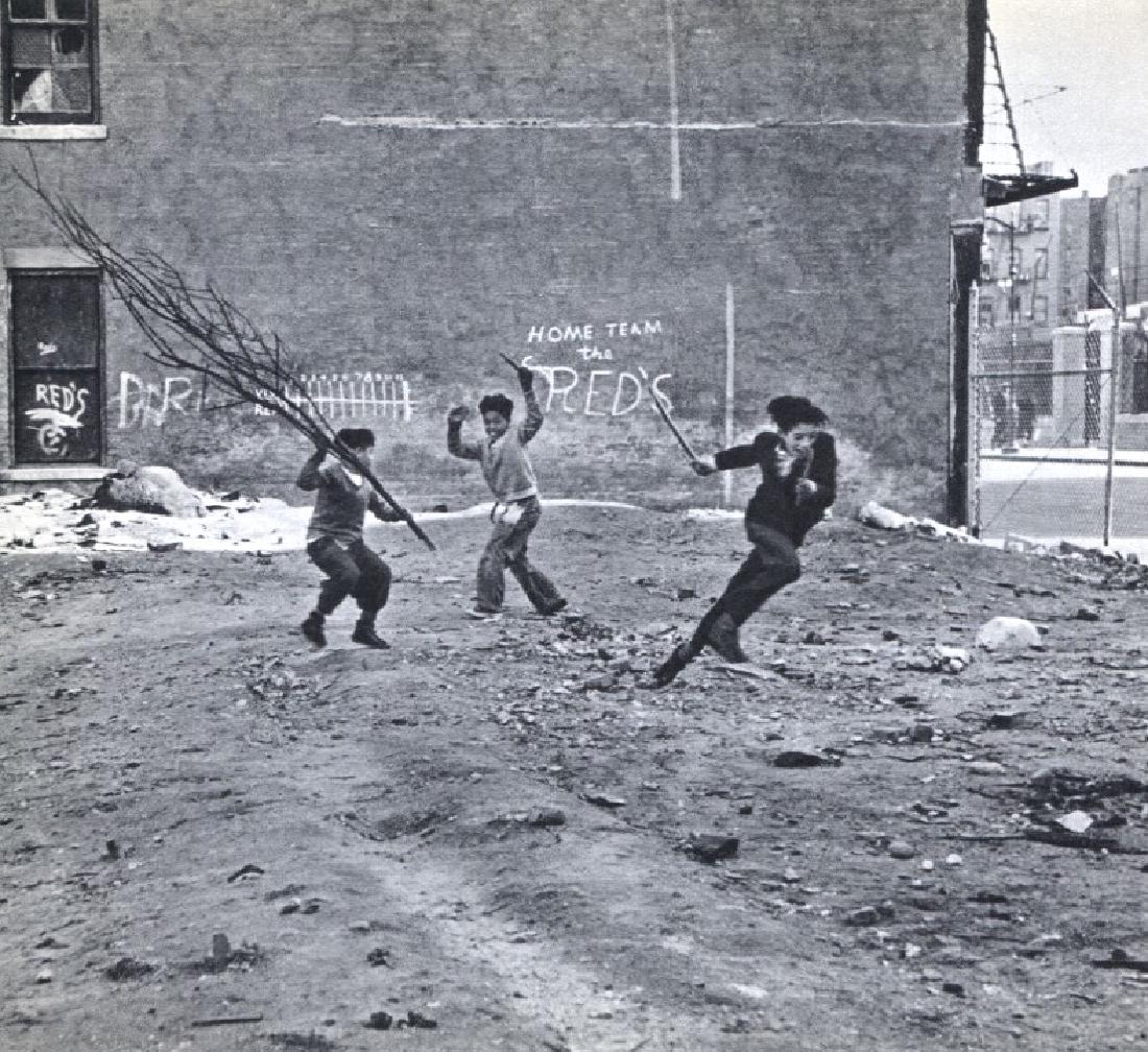 HELEN LEVITT - New York II: Artist: HELEN LEVITT Print Title: New York Medium: Vintage Sheet-Fed Gravure Printed in Switzerland Printing Date: 1965 Image size (inches) approx. 8 x 7 No Reserve: This lot starts at $1 and has no r
