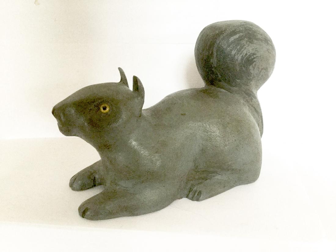 Folk Art Carved Squirrel (1 of 4)