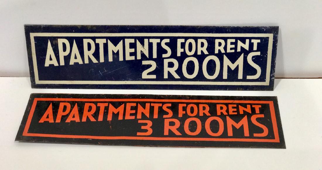 Pair of Boston Apartment Rental Signs (1 of 3)