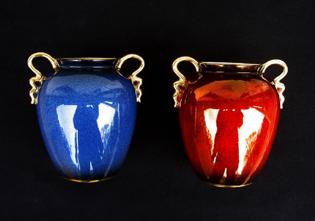 English Art Déco: Pair Of Carlton Ware Vases (1 of 6)