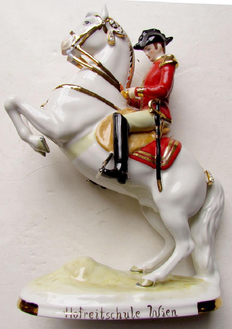 Vintage Austrian Porcelain Horseman Figurine (1 of 8)