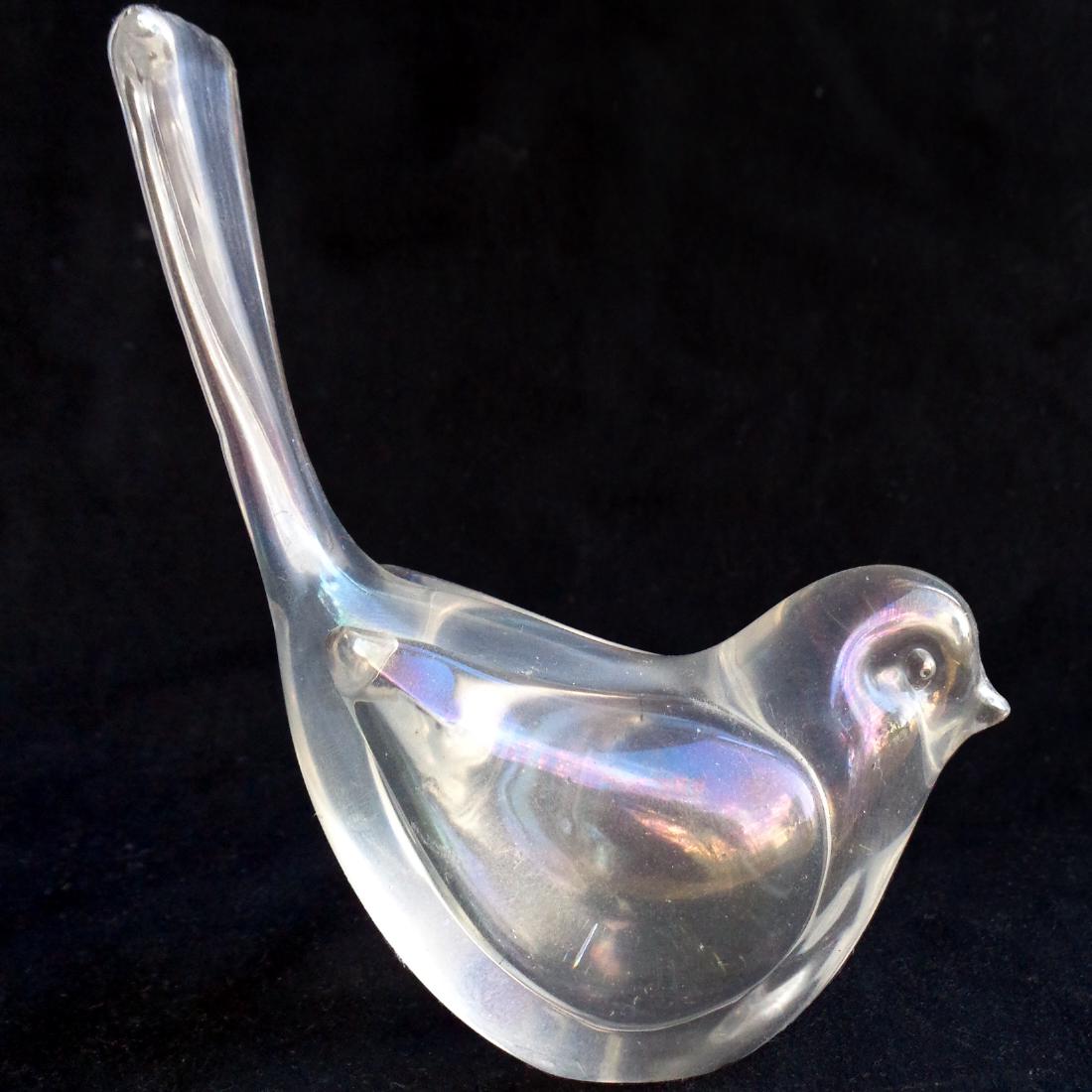 Barbini Vamsa Murano Iridescent Art Glass Bird Figurine (1 of 3)