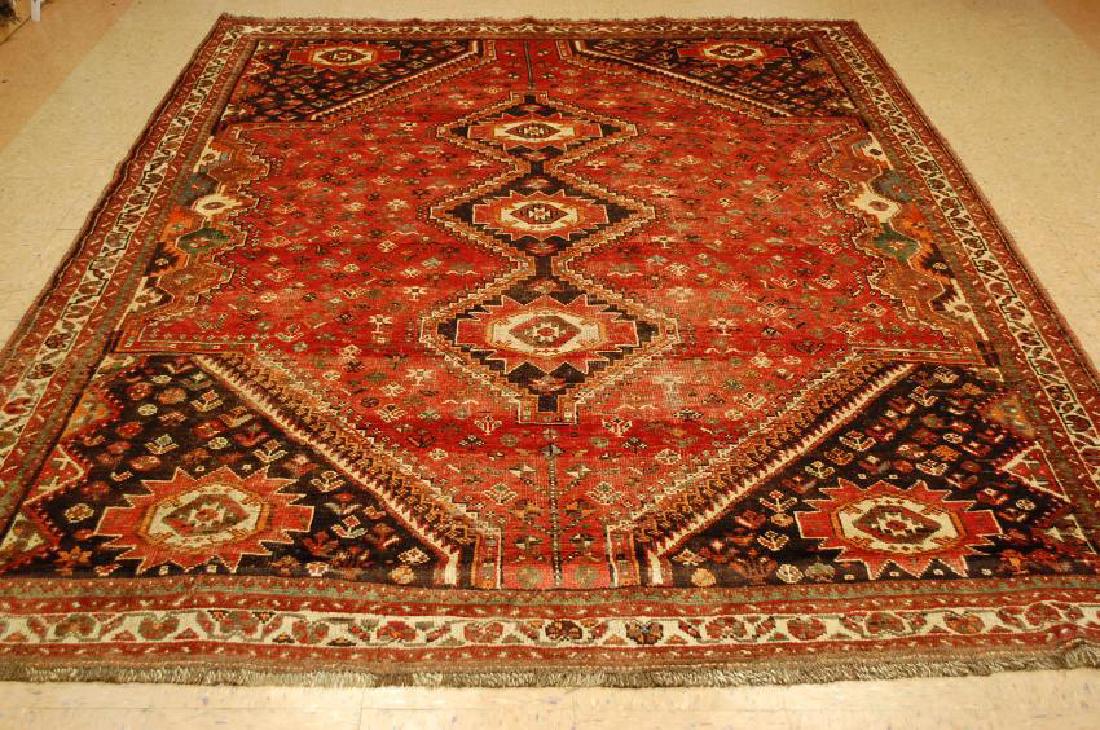 Antique Persian Shiraz Qashkai Khamze Rug 7.5x10.2 (1 of 10)