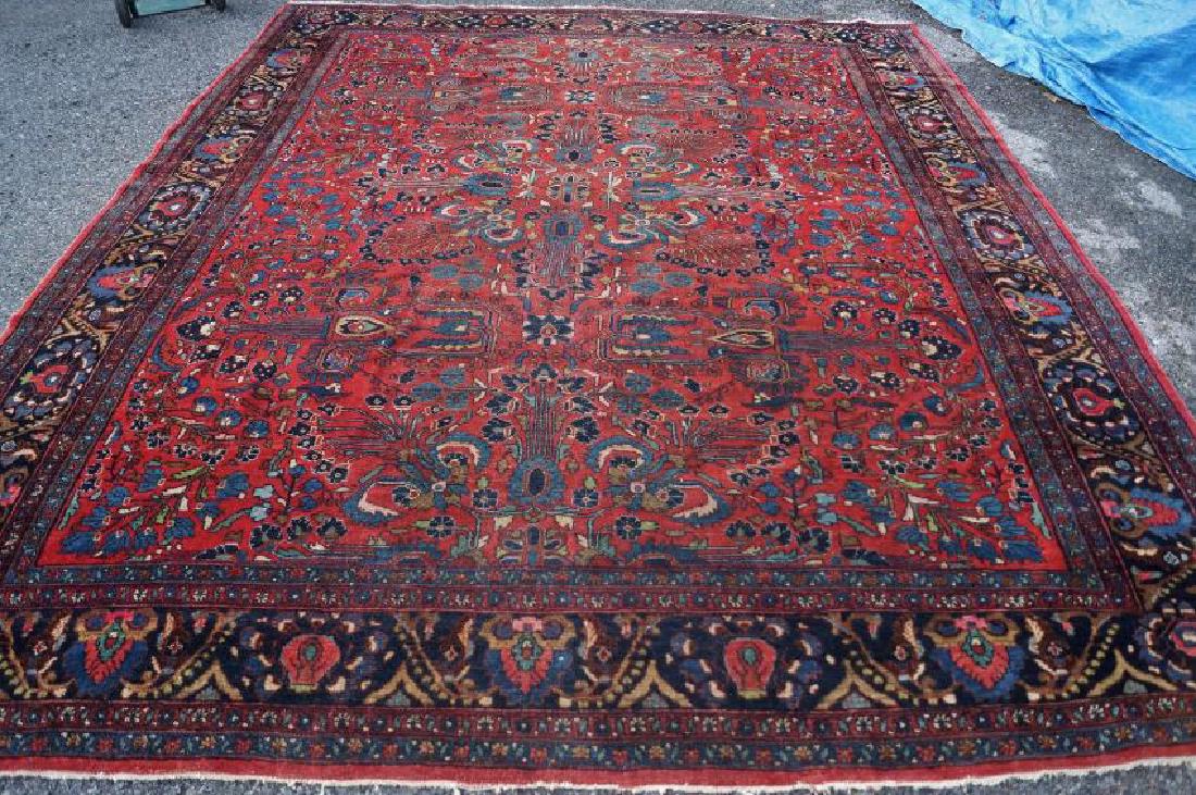 Antique Hand Woven Persian Rug 10x11 C1920 (1 of 4)