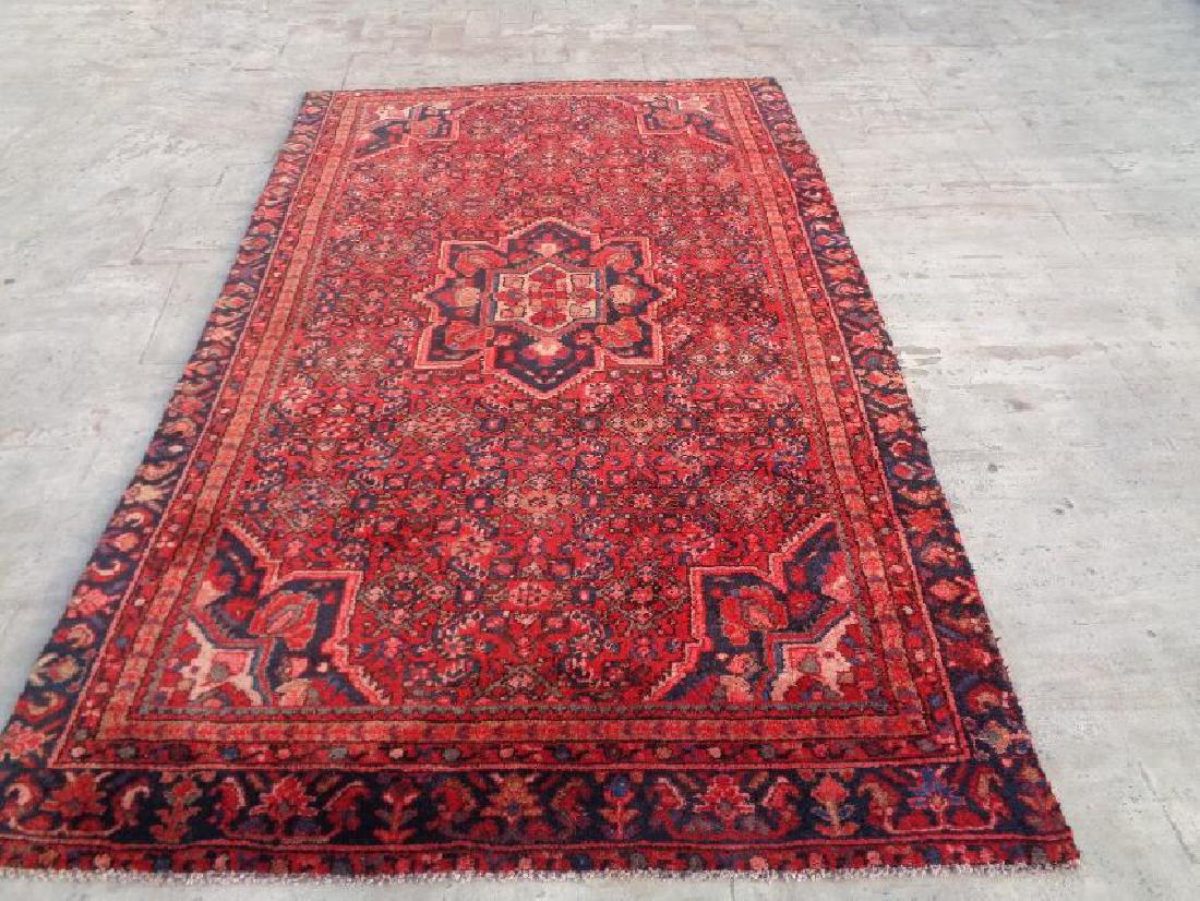 Semi Antique Persian Hamadan Wool Rug 7.2x4.6 (1 of 5)