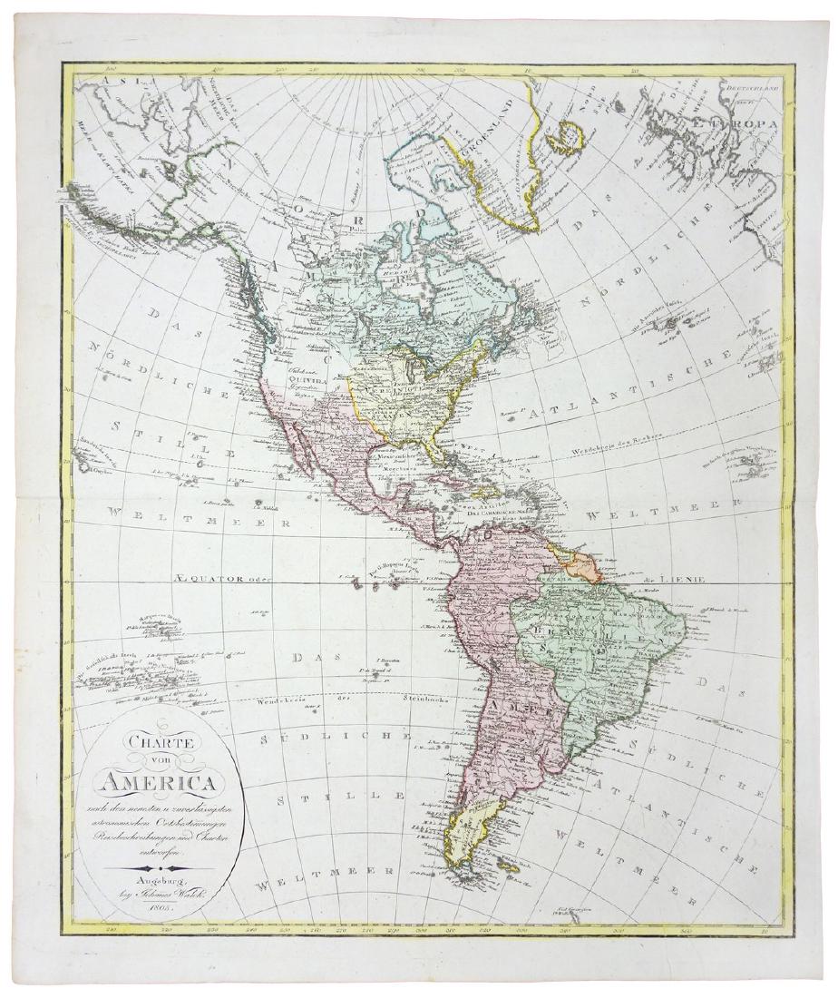 Map of North & South America, 1805 (1 of 1)