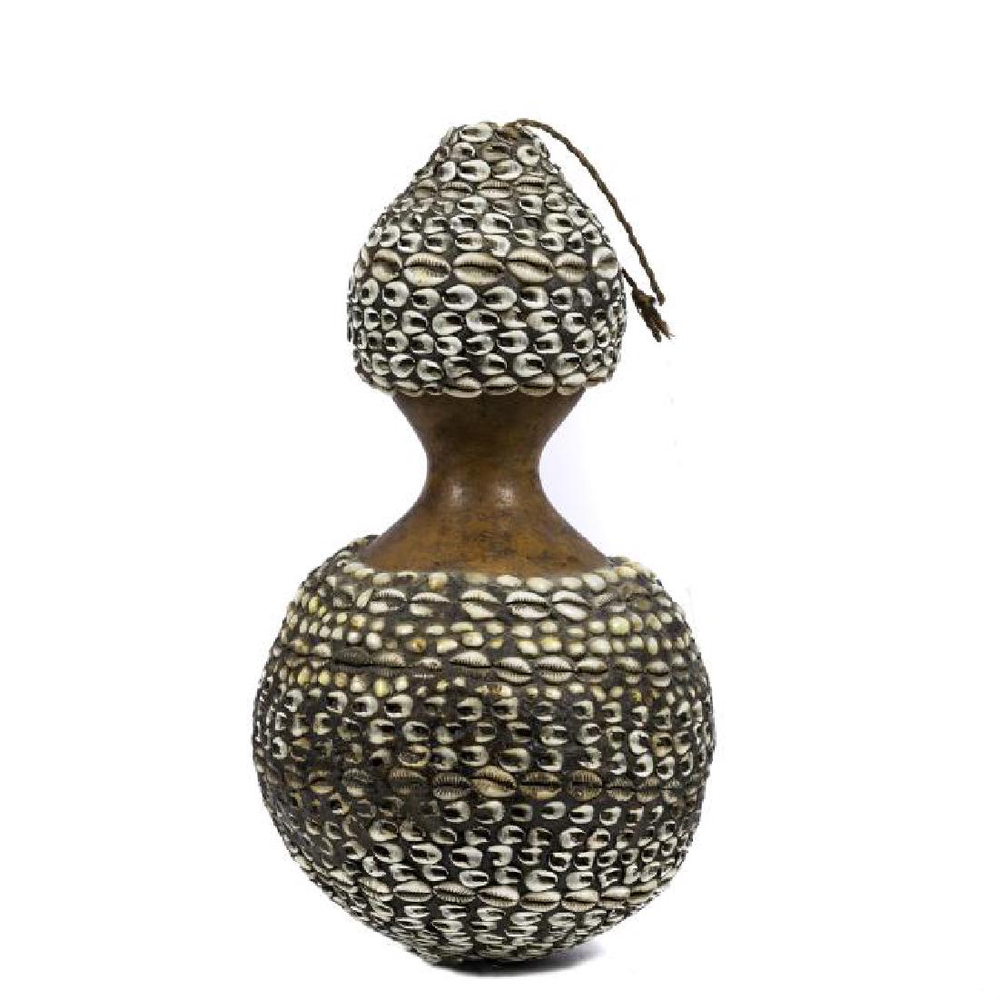 Water Container Gord with Cowry Shells, New Guinea (1 of 4)