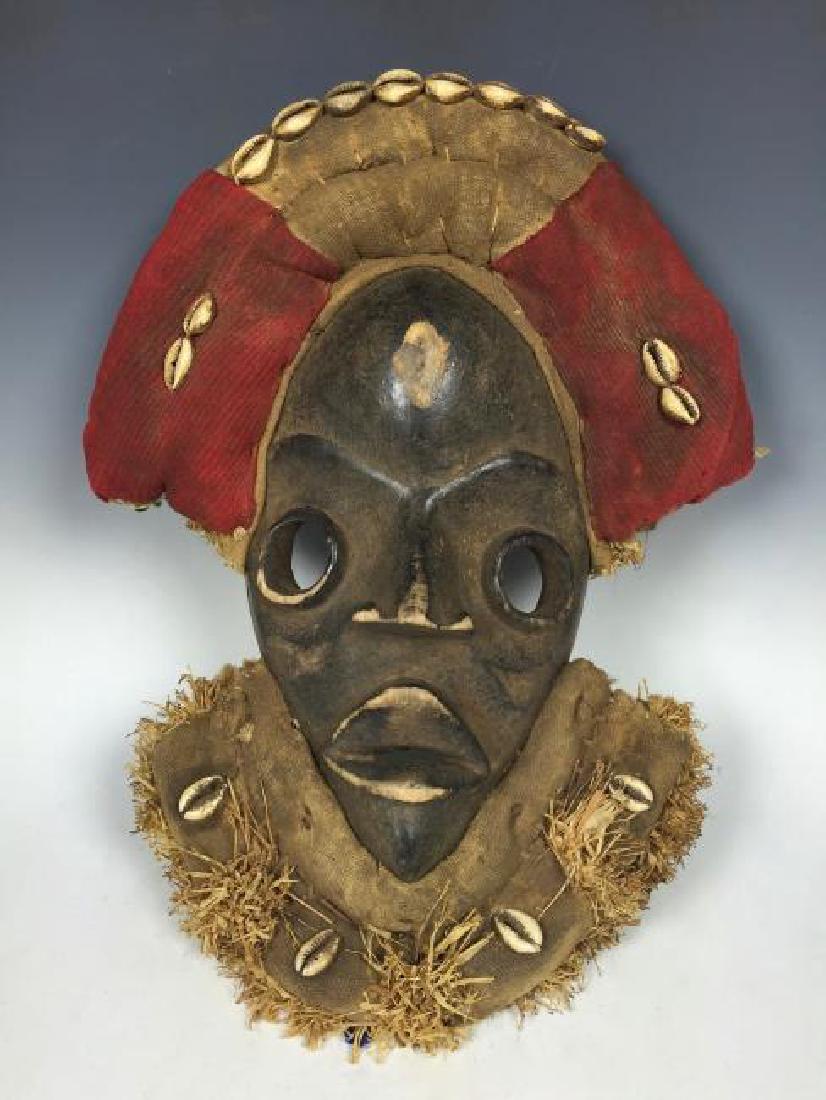 Dan Style Mask with Cowry Shell from Ivory Coast (1 of 5)