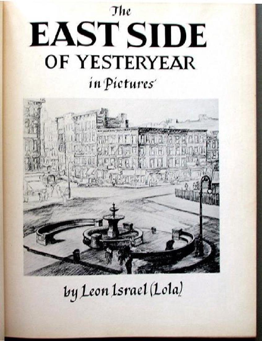 Leon Israel: East Side Of Yesteryear 1954 1st Ed Signed (1 of 7)