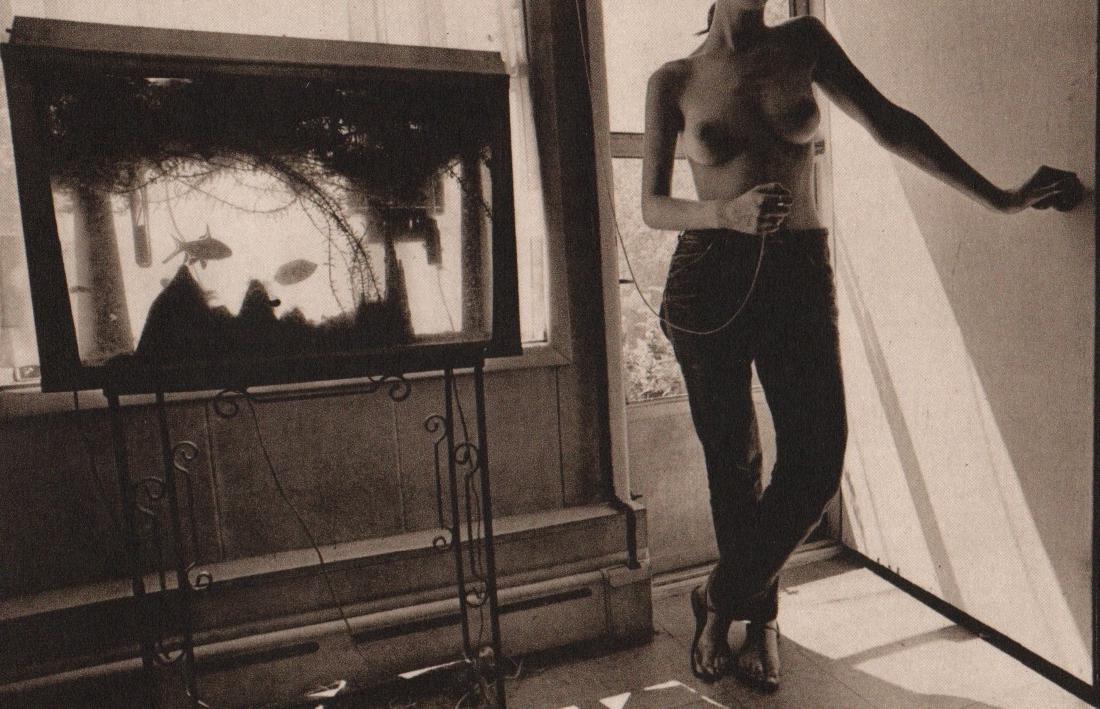LESLIE KRIMS - Fish Tank: Artist: LESLIE KRIMS Print Title: Fish Tank Printing Date: 1970 Medium: Sheet-fed Gravure Printed in the USA Image Size: 7.5" x 5" Leslie Robert Krims is a conceptualist photographer living in Buffalo
