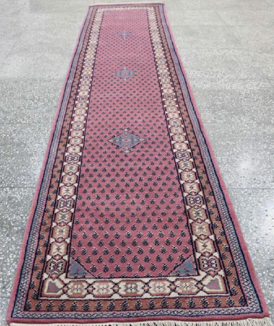 Hand Knotted Runner Indo Persian Wool Rug 2.8x12.10 (1 of 5)