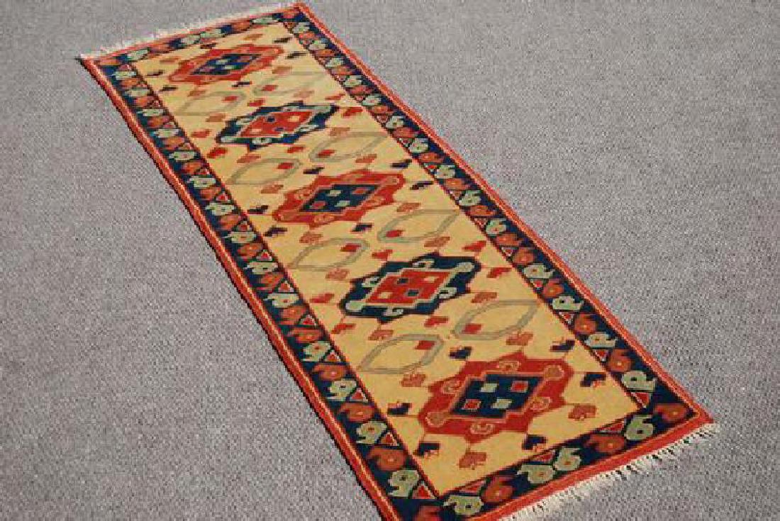 Handmade Turkish Konya Runner  7.1x2.6 (1 of 4)