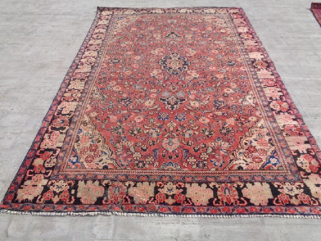 Hand Knotted Persian Sarouk Wool Rug 10x6.5 (1 of 6)