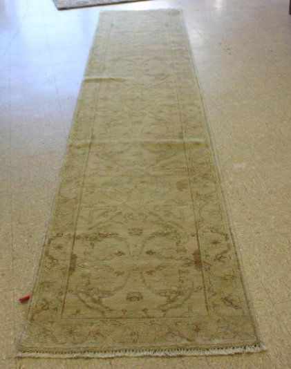 Handmade Wool Oushak Runner Rug 12x2 (1 of 8)