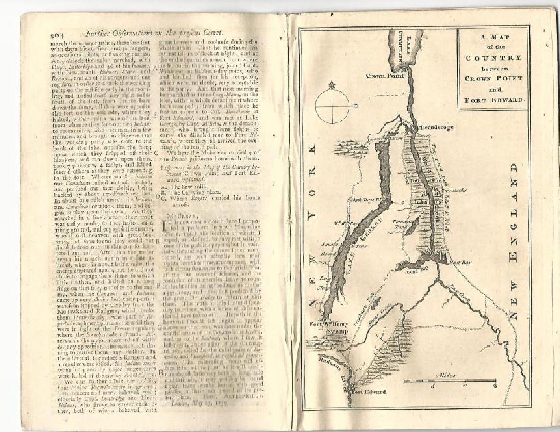 1759 Magazine French Indian War With Map (1 of 3)