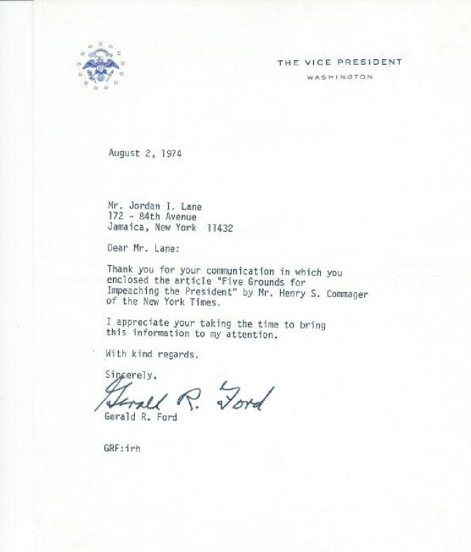 Note by Gerald R. Ford Jr, the USA 38th President (1 of 1)