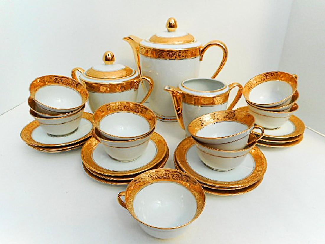 Limoges Porcelain Gold Coffee Service (1 of 8)