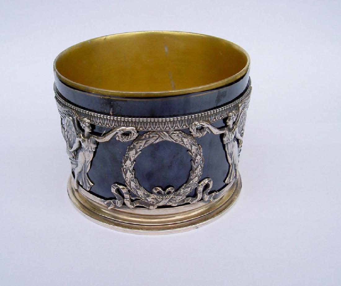 Antique French Limoges Silver Mounted Bowl (1 of 6)