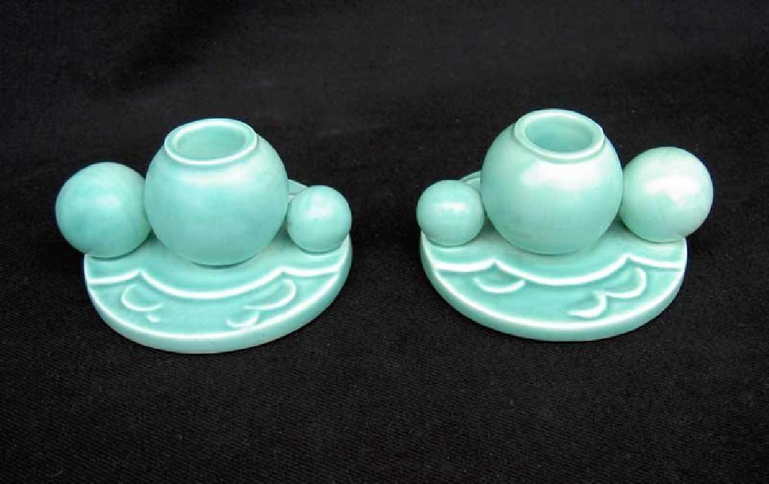 Pair Of Czech Dux Déco Candle Holders (1 of 4)