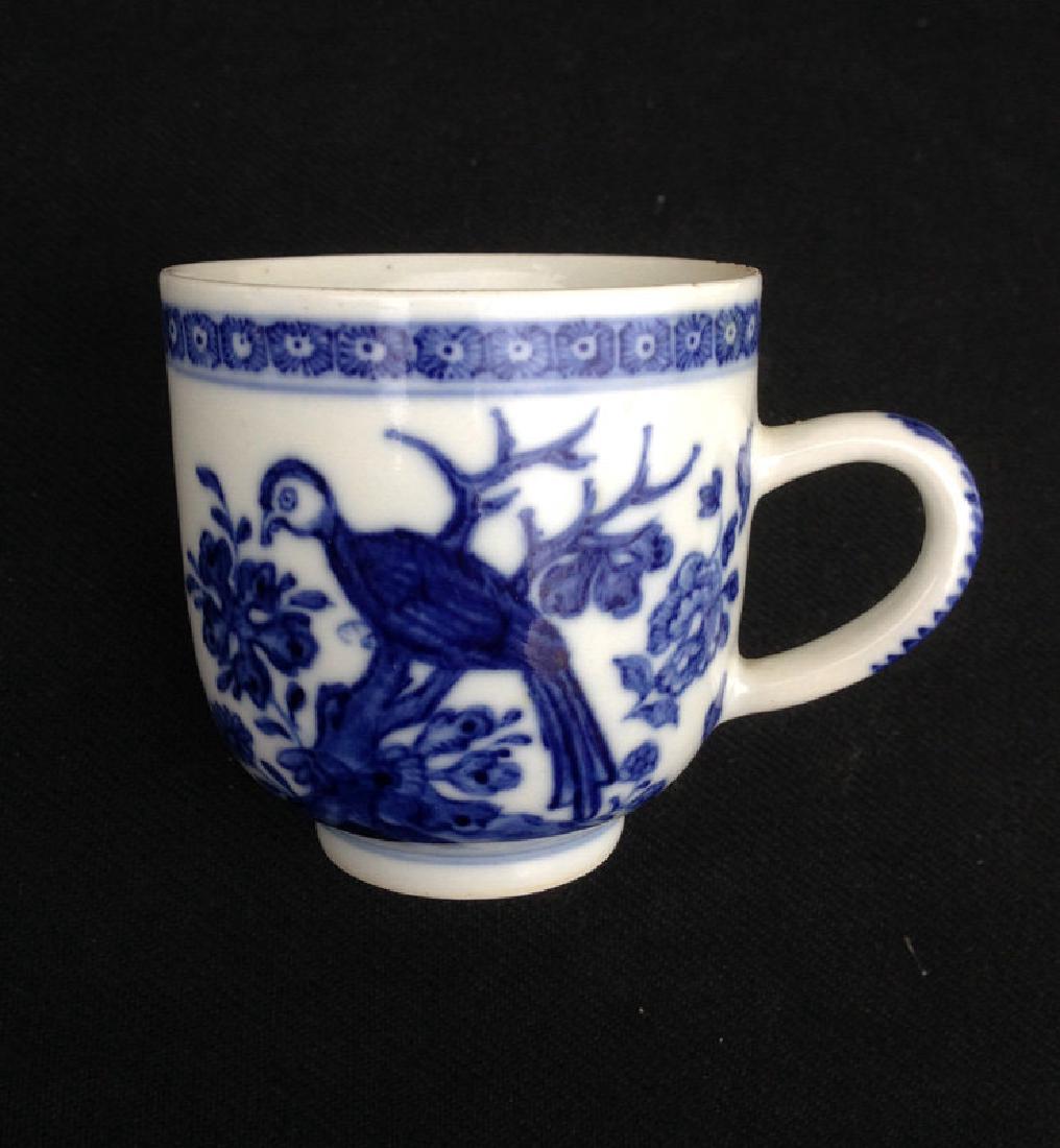 Blue & White English Coffee Cup, 18th Century (1 of 4)