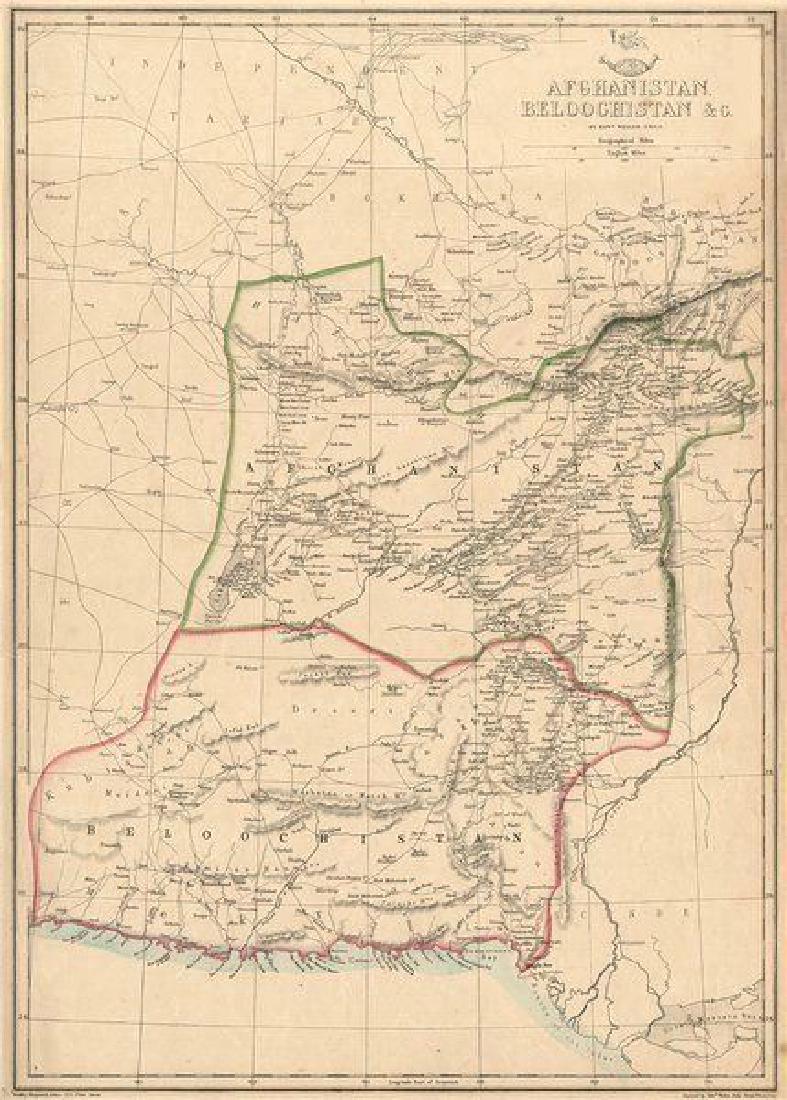 Weller: Map of Afghanistan & Beloochistan, 1863 (1 of 2)