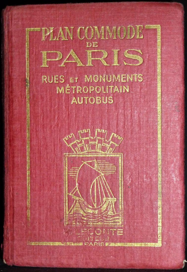 Map of Paris Monuments Metropolitan Autobus, 1971 (1 of 7)