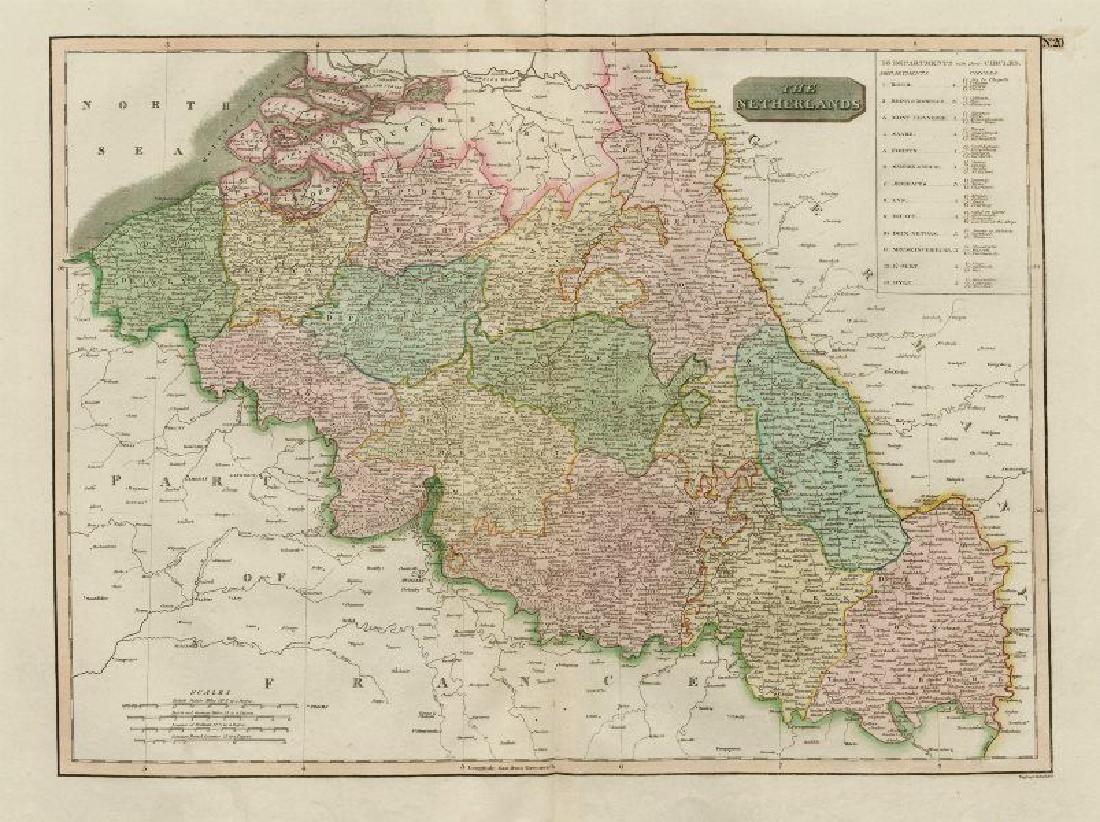 Thomson: Map of The Netherlands, 1817 (1 of 2)