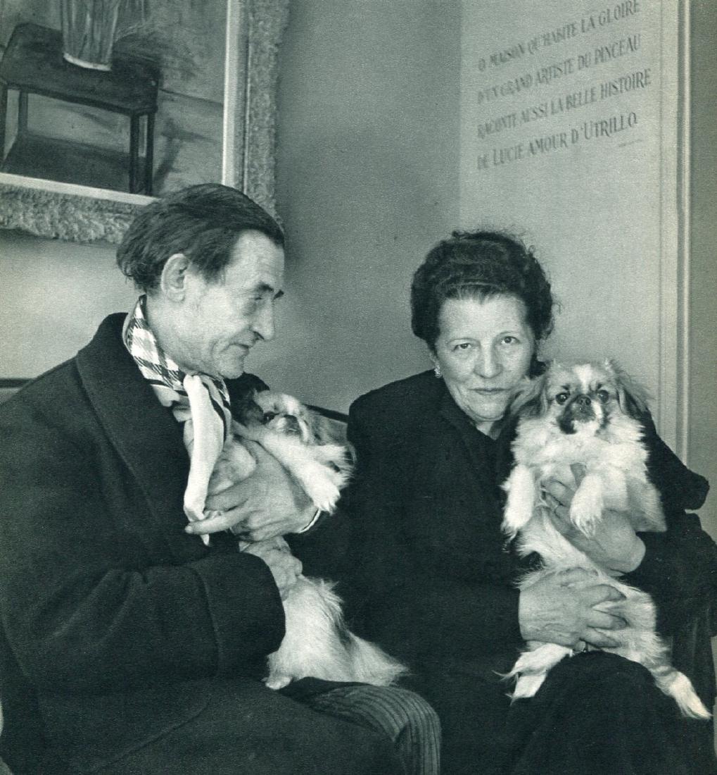 ROBERT DOISNEAU - Pekinese - Always at the Vet!: Artist: ROBERT DOISNEAU Print Title: Pekinese - Always at the Vet! Printing Date: 1956 Medium: Sheet fed copper plate gravure Printing Location: France Image Size: 7.5 x 8.5 inches Robert Doisneau was