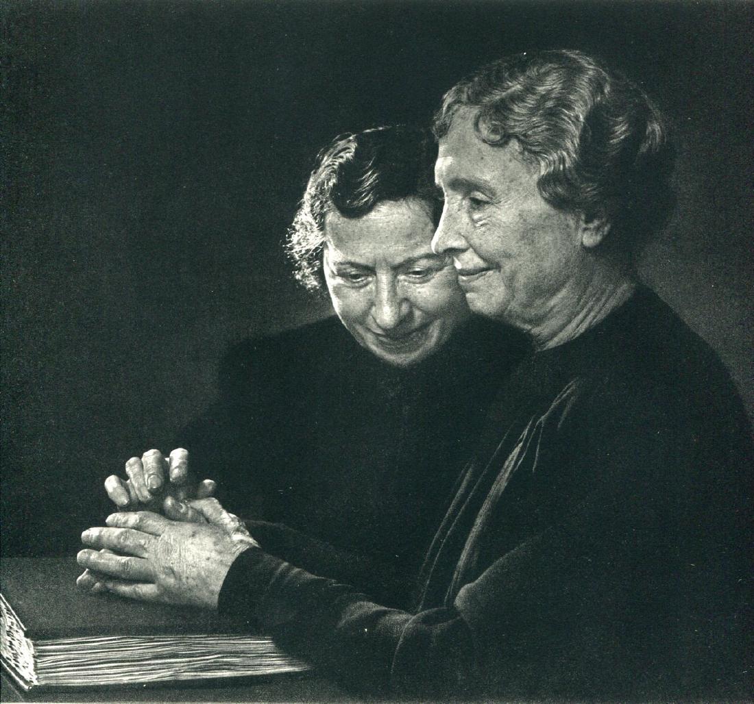 YOUSUF KARSH - Helen Keller: Artist: YOUSUF KARSH Print Title: Helen Keller Printing Date: 1976 in Switzerland Medium: Vintage Sheet-Fed Gravure Image size (inches) approx. 9 x 9" Yousuf Karsh (1908-2002) was an Armenian-Canadian