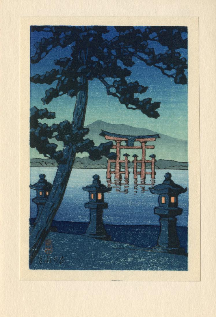 Kawase Hasui: Torii Gate At Miyajima (1 of 1)