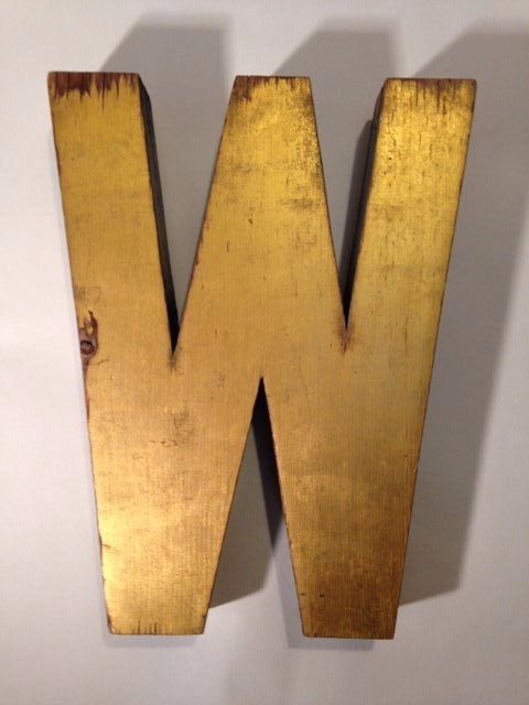 Early 20thc W with Old Gold Paint (1 of 4)