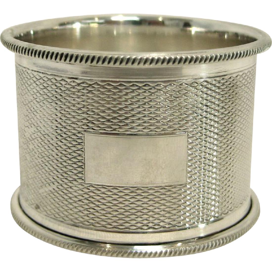 Turner & Simpson English Sterling Napkin Ring, 1952 (1 of 5)