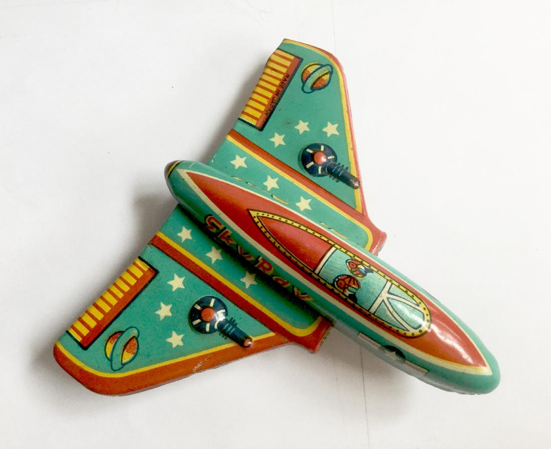 "Sky Ray" Tin Airplane (1 of 3)