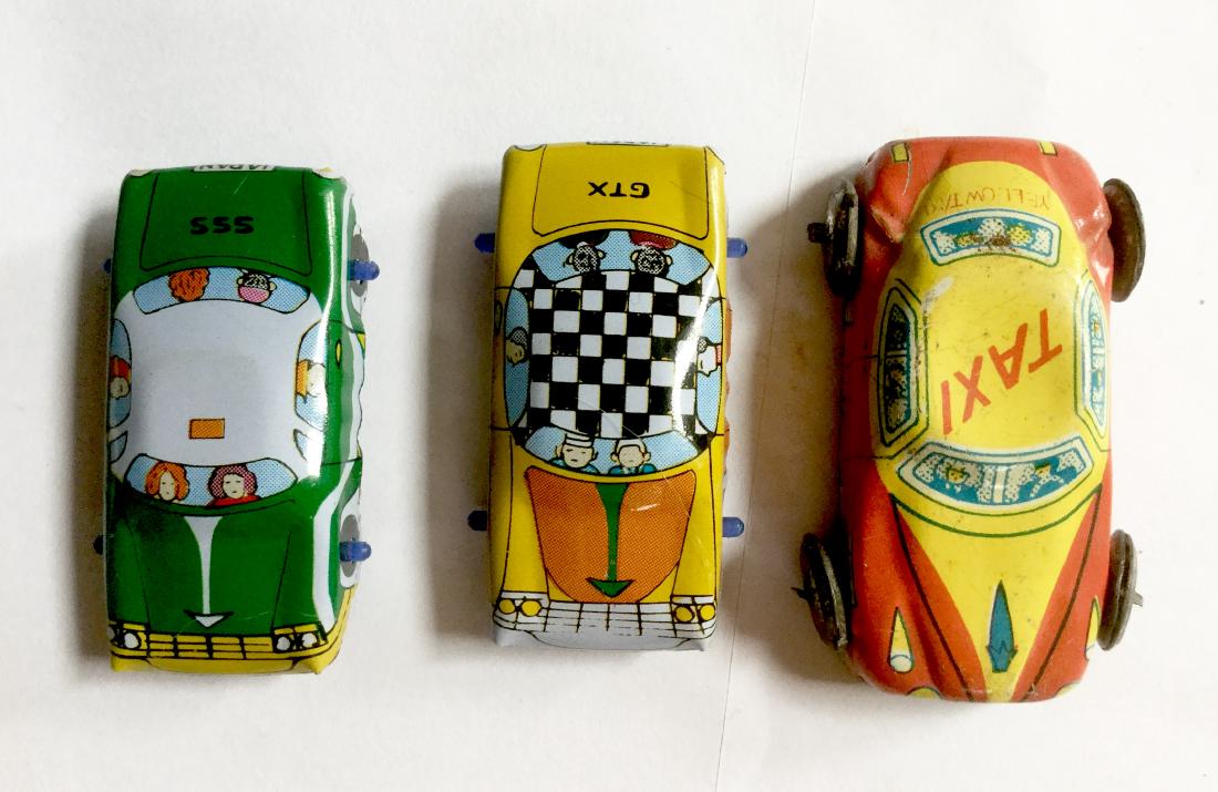 Three Tin Toy Cars (1 of 2)