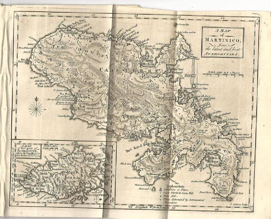 1759 Magazine French Indian War With Folding Maps (1 of 3)