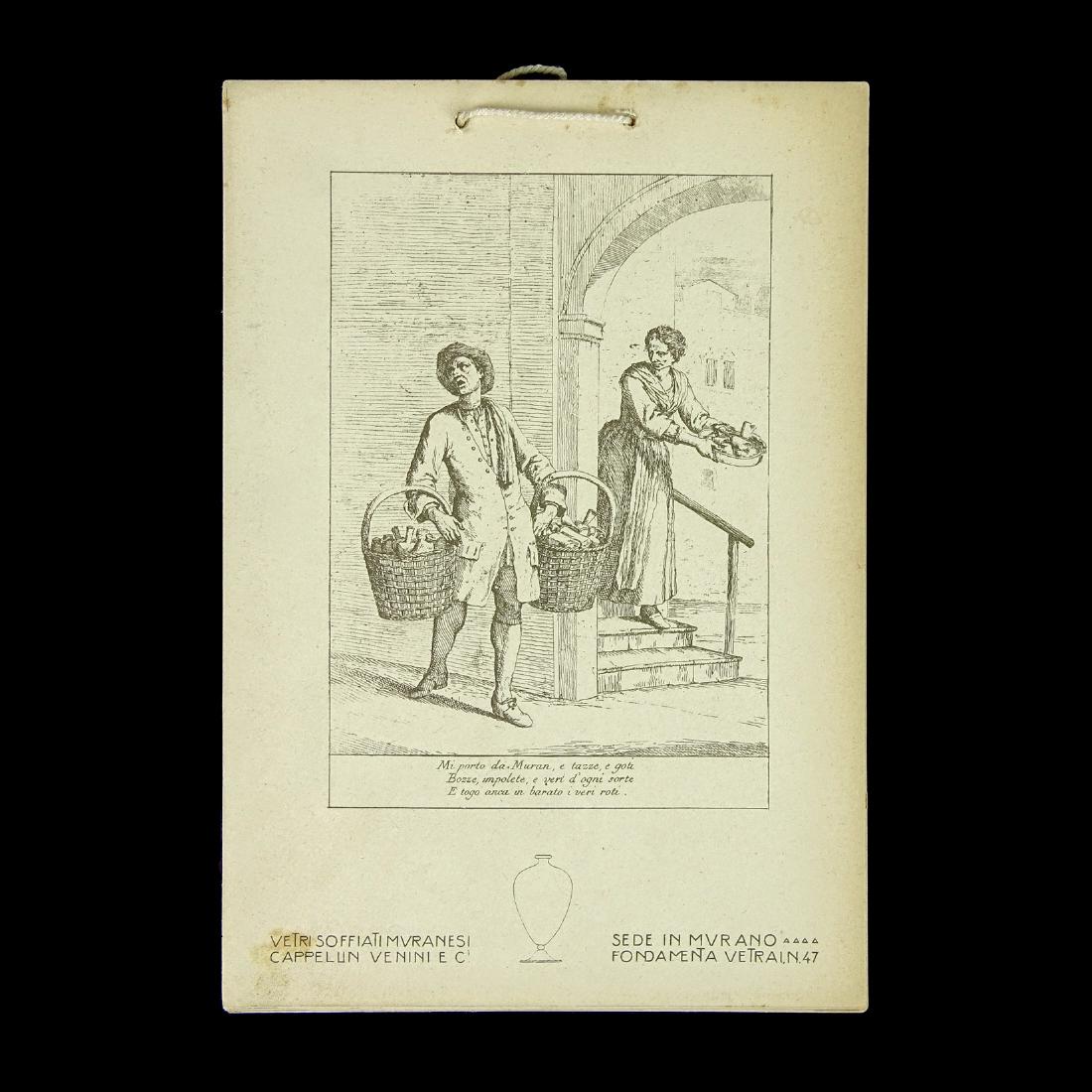 Vetri Soffiati Muranesi Cappellin 1924 Venini Calendar (1 of 2)