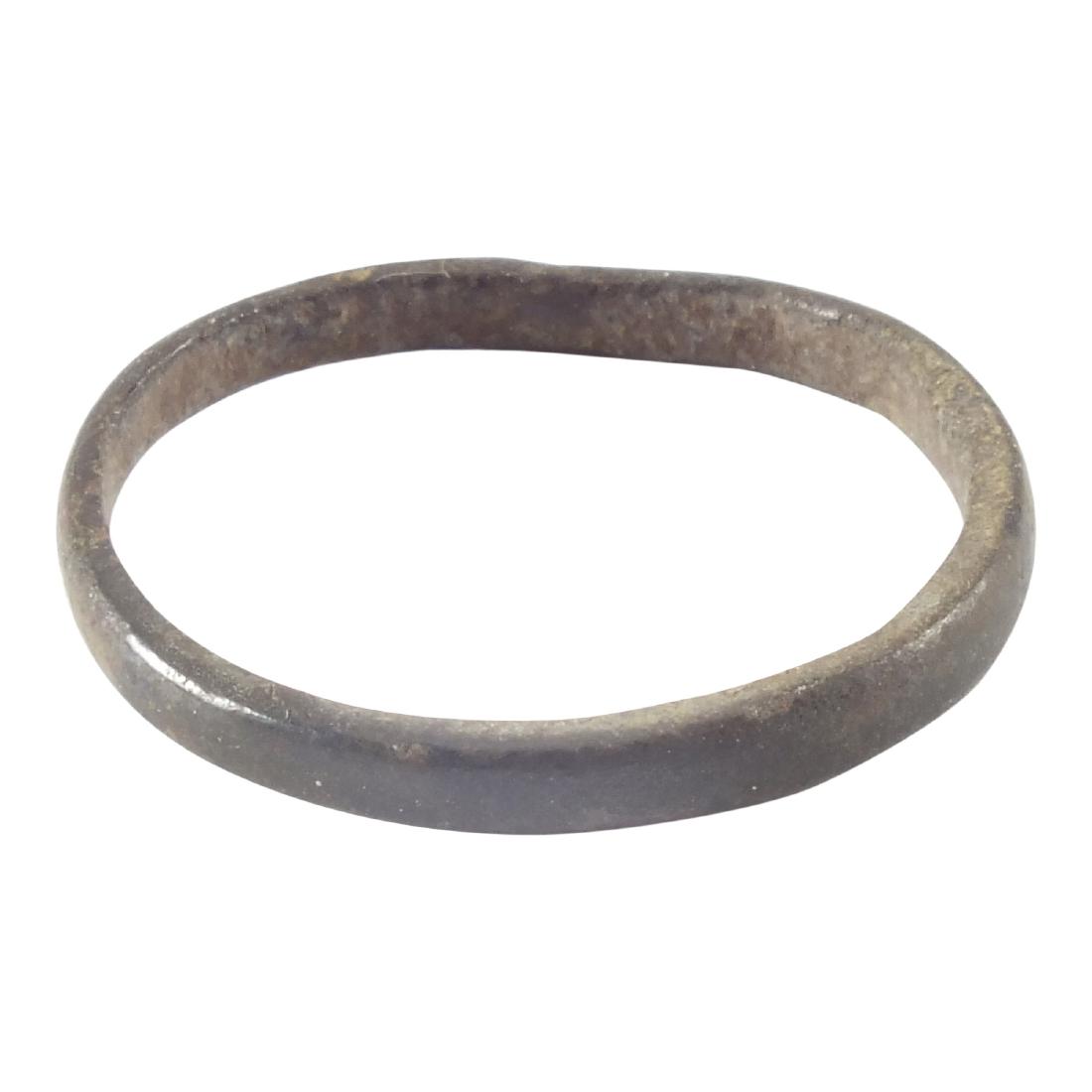 Ancient Viking Woman’s Wedding Ring 10th Century: Bronze. 4 Narrow rounded face form. Vikings exchanged rings on the pommel of the groom’s sword. All items purchased are accompanied by a signed and dated Certificate of Authenticity with the name of