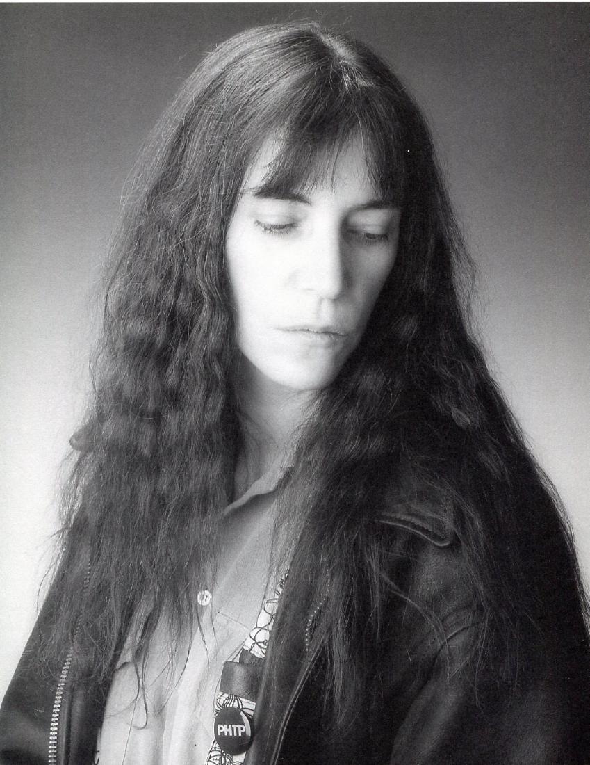 MAPPLETHORPE - Patti Smith, 1988: Artist: MAPPLETHORPE Print Title: Patti Smith, 1988 Medium: Duotone Photoengraving Printed 1989 in the US Image size (inches) approx. 8.5 x10.5 Robert Mapplethorpe was an American photographer, known