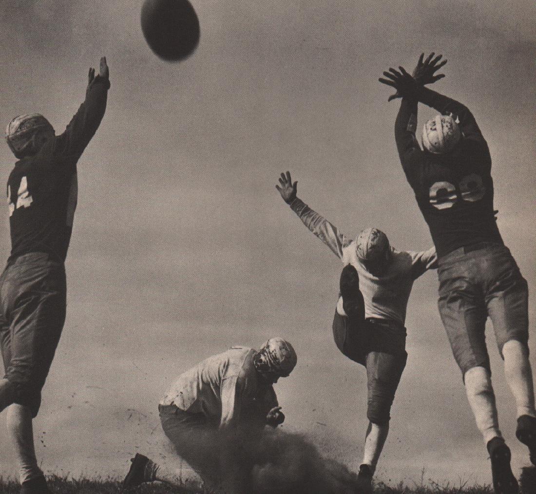 WILLIAM M RITTASE - Field Goal!: Artist: WILLIAM M RITTASE Print Title: Field Goal! Medium: Vintage Photoengraving on Matte Paper Printing Date: 1937 Printed in USA Image Size: 8" X 7.5" William M. Rittase (1887 – 1968) was an Amer