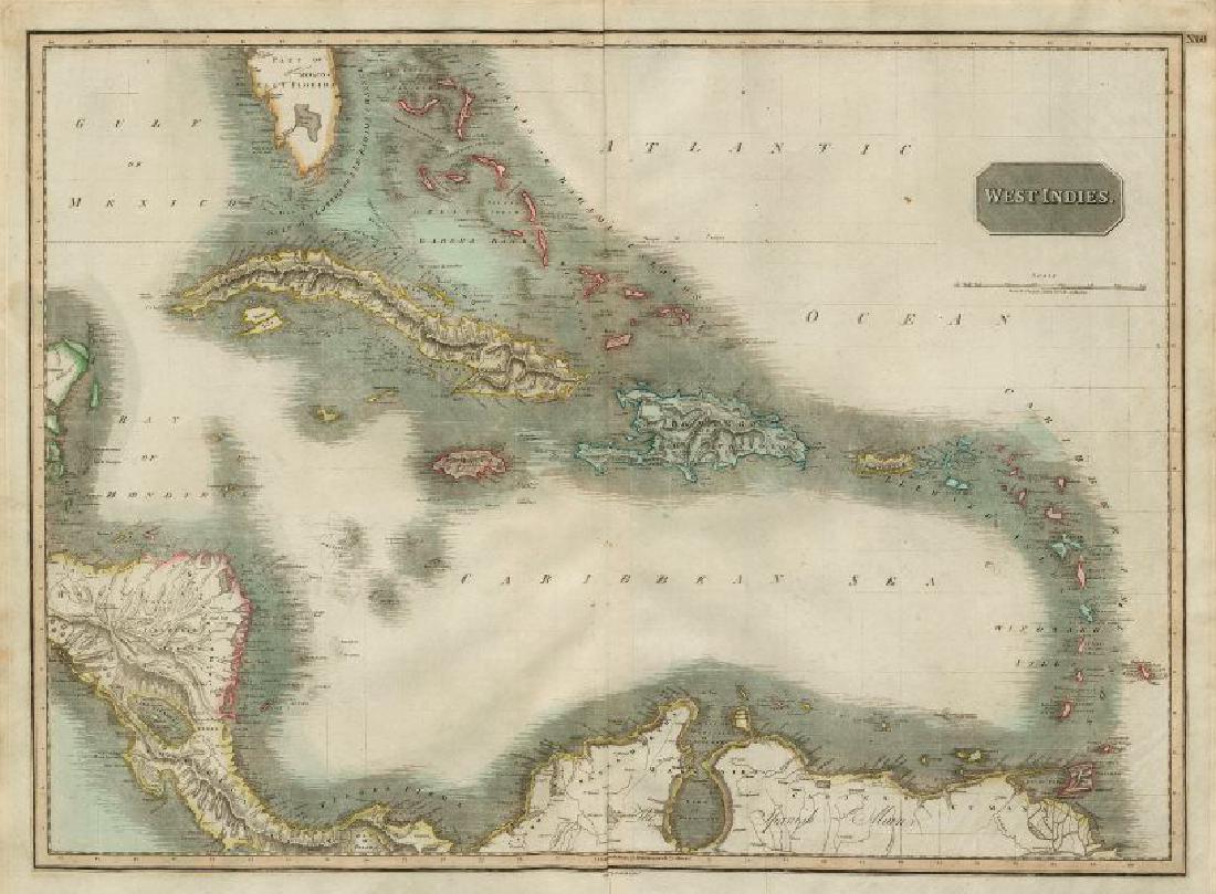 West Indies Map, John Thomson, 1817 (1 of 1)